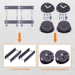 2in Lift Kit for Honda ACTY HA4 Models 1990-1998 Powder Coated