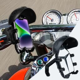 Phone Holder For Bikes Anti-Slip Stable Phone Mount With Silicone Pad Multifunctional 360 Degree Rotatable Bicycles Accessories