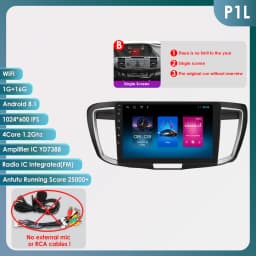 Hizpo 7862 Stereo For Honda ACCORD 9 2.0L 2.4L 2012 2013 2015 2016 2018 2Din Android Car Radio Multimedia GPS Navigation Audio