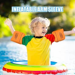 Arm Floaties For Kids Swim Arm Floaties Water Wings Pool Floats Rings Swimming Arm Sleeve PVC Material For Enhanced Buoyancy