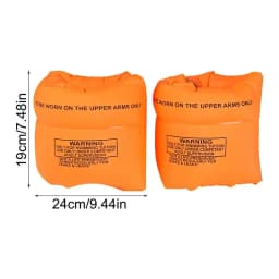 Arm Floaties For Kids Swim Arm Floaties Water Wings Pool Floats Rings Swimming Arm Sleeve PVC Material For Enhanced Buoyancy
