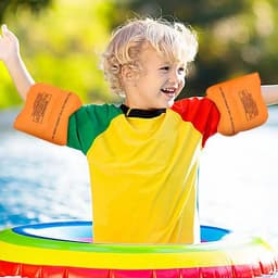 Arm Floaties For Kids Swim Arm Floaties Water Wings Pool Floats Rings Swimming Arm Sleeve PVC Material For Enhanced Buoyancy