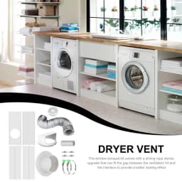 Dryer Vent Kit For Electric Dryer Exhaust Pipes Hose Dryer Vent Parts Clothes Dryer Connector For Sliding Window Dryer