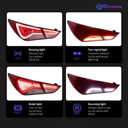 Car Lights for Hyundai Sonata 8 LED Tail Light 2011-2015 Sonata 8 Rear Stop Lamp Brake Signal DRL Reverse Automotive Accessories