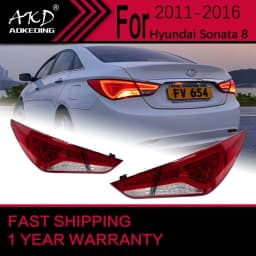 Car Lights for Hyundai Sonata 8 LED Tail Light 2011-2015 Sonata 8 Rear Stop Lamp Brake Signal DRL Reverse Automotive Accessories