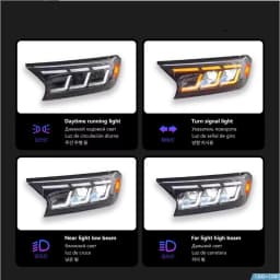 AKD Head Lamp for Ford Ranger LED Headlight 2015-2021 Headlights Ranger DRL Turn Signal High Beam Angel Eye Projector Lens