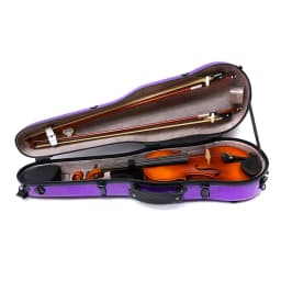 new 4/4 Full Size Violin Case Carbon Fiber violin box trong Shell Handle Portable Durable #US