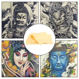 TAIDU Silicone Tattoo Practice Skin A4 Silica Gel Exercise Skin Tattoo Practice Skin Tattoo Equipment Supply