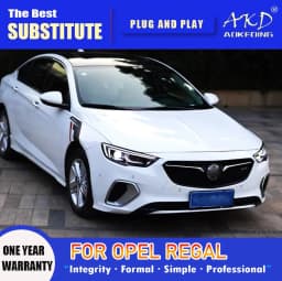AKD Head Lamp for Opel Buick Regal LED Headlight 2016-2019 Headlights Regal DRL Turn Signal High Beam Angel Eye Projector Lens