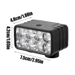 Cycling Light With Horn Adjustable Cycling Handlebar Headlight Horn Motorcycles And Scooter Night Riding Light With Horn For