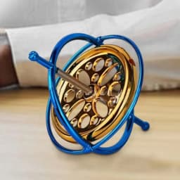 Metal Turn Over Top Set Metal Hallow Design Turn Over Balance Toy Gold Desktop Gyro Toy Decorative Attractive Science Gear