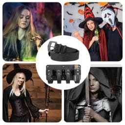 Retro Medieval Belt Adjustable PU Leather Vintage Belt Portable Medieval Costumes Multipurpose Cosplay Prop For Parties