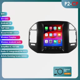 Hizpo 9.7" For Mitsubishi Pajero V60 V68 V73 1999-2006 Tesla Screen Car Android Multimedia Radio Stereo Carplay GPS Navigation