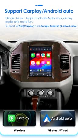 Hizpo 9.7" For Mitsubishi Pajero V60 V68 V73 1999-2006 Tesla Screen Car Android Multimedia Radio Stereo Carplay GPS Navigation