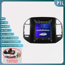 Hizpo 9.7" For Mitsubishi Pajero V60 V68 V73 1999-2006 Tesla Screen Car Android Multimedia Radio Stereo Carplay GPS Navigation