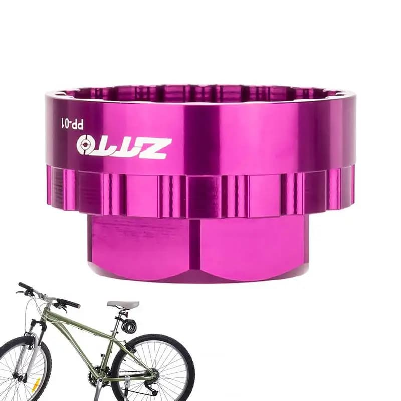 Chainring Nut Removal Tool Bike Lockring Tool Crank Tool Lock Ring Tool Bottom Bracket Tool With Two Rubber Rings For Mountain