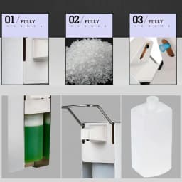 Wall Mount Liquid Dispenser Elbow Press Hand Washing Liquid Dispenser Hand Cleaning Liquid Pump Bottle For Household Use