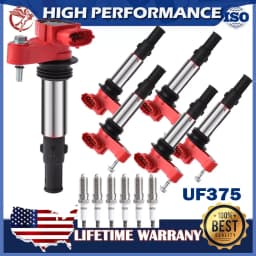 Carbole 6x Ignition Coil + 6x Spark Plug UF375 D501C For 2009 Chevy Traverse GMC Acadia