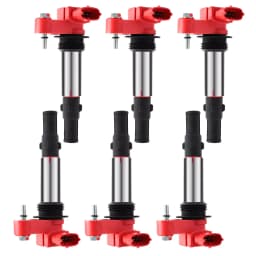 Carbole 6x Ignition Coil + 6x Spark Plug UF375 D501C For 2009 Chevy Traverse GMC Acadia