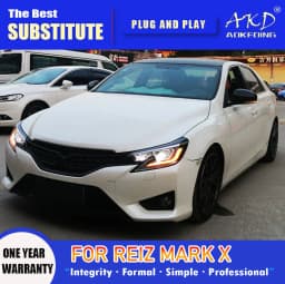 AKD Head Lamp for Toyota Reiz Mark X LED Headlight 2013-2017 Headlights Reiz DRL Turn Signal High Beam Angel Eye Projector Lens