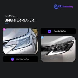 AKD Head Lamp for Toyota Reiz Mark X LED Headlight 2013-2017 Headlights Reiz DRL Turn Signal High Beam Angel Eye Projector Lens