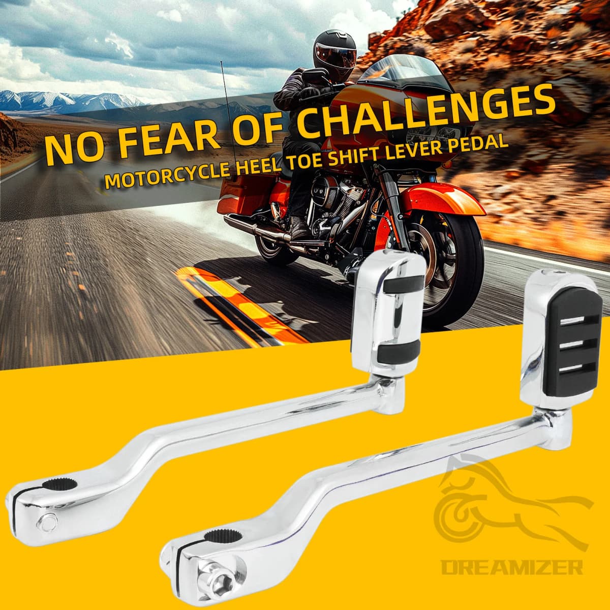 Motorcycles Front Rear Levers Shifter Heel Toe Shift Foot Pegs Pedal accessories For Harley Touring Davidson 86-17 FL Softail