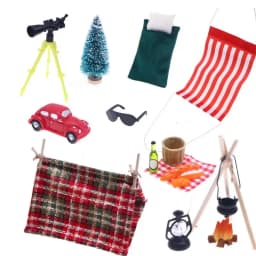 Christmas Striped Doll Hammock Christmas Doll Hammock Xmas Accessory Christmas Doll Accessories And Props Doll Accessories