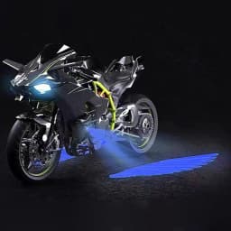 Motorcycle Wings Projector Light Decoration Ambient Lamps Angel Wings For Motorcycle Motorcycle Side Mount Projector Light