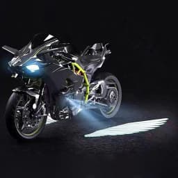 Motorcycle Wings Projector Light Decoration Ambient Lamps Angel Wings For Motorcycle Motorcycle Side Mount Projector Light