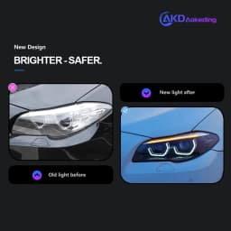 AKD Head Lamp for BMW F10 F18 LED Headlight 2010-2016 Headlights 520i 525i 530i DRL Turn Signal High Beam Angel Eye Projector