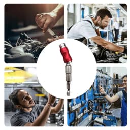 Electric Drill Magnetic Screwdriver Bit Holder Multi-Angle Screwdriver Accessories Portable Reversing Extension Rod 1/4in