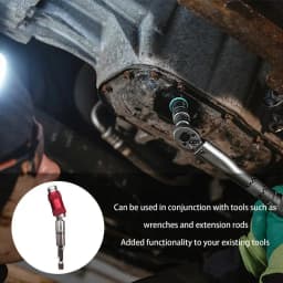 Electric Drill Magnetic Screwdriver Bit Holder Multi-Angle Screwdriver Accessories Portable Reversing Extension Rod 1/4in