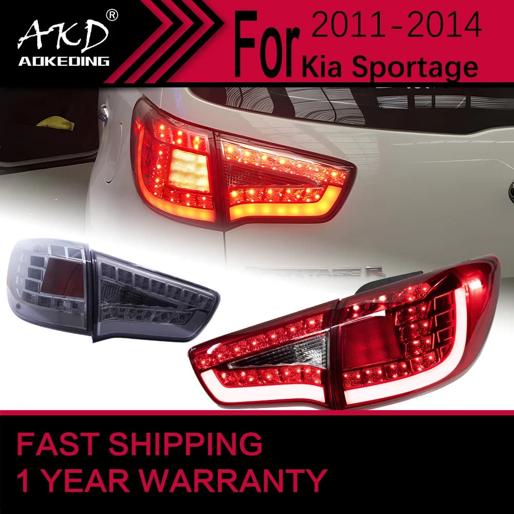 Car Lights for Kia Sportage R LED Tail Light 2012-2015 Sportage Rear Stop Lamp Brake Signal DRL Reverse Automotive Accessories