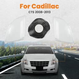 Transparent Pair Light Shell +Sealant Glue For Cadillac CTS 08-2013