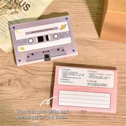 DIY Greeting Card Musical Birthday Custom Design Artwork Audio Cards Personality Recordable Greeting Card Cassette Tape Artwork