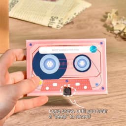 DIY Greeting Card Musical Birthday Custom Design Artwork Audio Cards Personality Recordable Greeting Card Cassette Tape Artwork