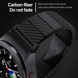 No Gaps Carbon Fiber Strap For Samsung Galaxy Watch 7 FE 6 4 classic 44mm 40mm correa Bracelet Samsung Galaxy 5 Pro 45mm band