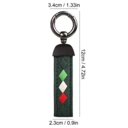 1pc Fashion Car Keychain Ring Vintage Leather Zinc Alloy Key Chain Holder Universal Luxury Keyring Car Inerior Accessories