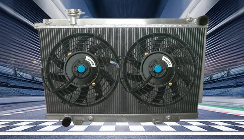 Aluminum Radiator+Fans For Nissan Fairlady 350Z Z33 2003-2006 2003 2004 2005 2006 03 04 05 06 AT