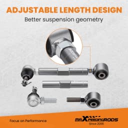 4x Alignment Front Camber Control Arm + Rear Toe Arm Kit for 01-05 Lexus IS300