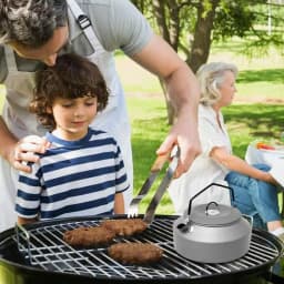1.35L Outdoor Camping Kettle Aluminum Alloy Fast Heating Tea Kettle Portable Camping Teapot Kettle Coffee Pot Hiking Tableware