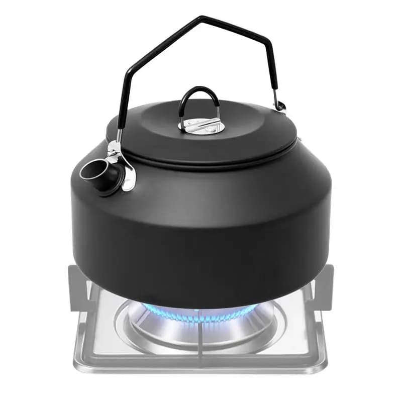 1.35L Outdoor Camping Kettle Aluminum Alloy Fast Heating Tea Kettle Portable Camping Teapot Kettle Coffee Pot Hiking Tableware
