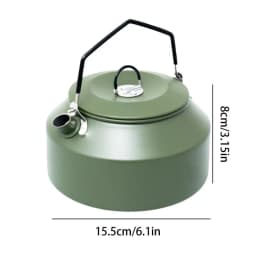 1.35L Outdoor Camping Kettle Aluminum Alloy Fast Heating Tea Kettle Portable Camping Teapot Kettle Coffee Pot Hiking Tableware