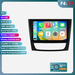 Hizpo 2din Android Car Radio For Mercedes Benz E-class W211 E200 E220 E300 E350 E240 E270 E280 W219 Multimedia GPS Navi Carplay