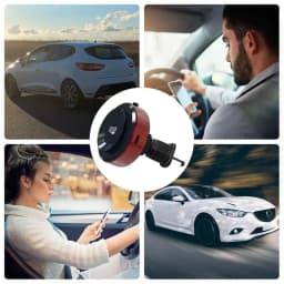 Smart Car Phone Holder Intelligent Phone Mount With Suction Cup Universal Phone Support For Straight & Curved Screen Phones