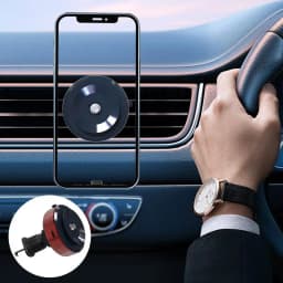 Smart Car Phone Holder Intelligent Phone Mount With Suction Cup Universal Phone Support For Straight & Curved Screen Phones