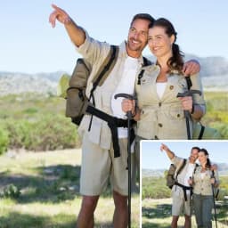 Trekking Pole Handle Nonslip Cane Unipod Handle Grip Ergonomic Hiking Pole Grip For Walking Sticks Outdoor Activities Climbing
