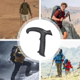 Trekking Pole Handle Nonslip Cane Unipod Handle Grip Ergonomic Hiking Pole Grip For Walking Sticks Outdoor Activities Climbing