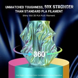 JAYO PLA Rainbow 3D Filament Silk PLA plus Rainbow 3D Printer Filament For FDM 3D Printer Silk PLA+ Dual / Triple Color 5pcs/set