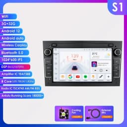apple carplay Autoradio Android Radio For Opel Corsa C Signum Vivaro Astra H Corsa D Zafira Tigra Twintop 4G-LET GPS Navi 7862